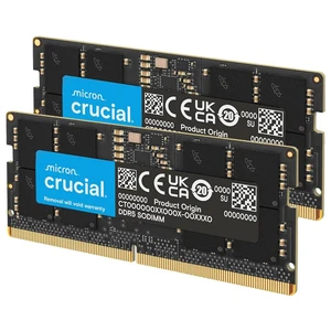 Crucial 32GB DDR5 RAM Kit (2x16GB), 4800MHz CL40 Laptop Memory - Compatible with Intel 12th Gen and AMD Processors - CT2K16G48C40S5 Crucial 32GB DDR5 RAM Kit (2x16GB), 4800MHz CL40 Laptop Memory - Compatible with Intel 12th Gen and AMD Processors - CT2K16G48C40S5