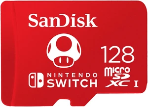 SANDISK 128GB microSD Card, Super Mario Super Mushroom Edition SANDISK 128GB microSD Card, Super Mario Super Mushroom Edition