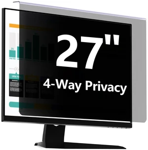2 Pack 27 Inch Computer 4-Way Privacy Screen Filter, Hanging Type 2 Pack 27 Inch Computer 4-Way Privacy Screen Filter, Hanging Type