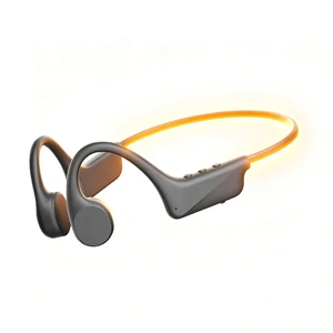 Night running bone conduction headphones, open-ear design, Bluetooth 6.0, IP54 water resistance, with glow-in-the-dark lights, 1012 hours of battery life, supports connection to two devices Night running bone conduction headphones, open-ear design, Bluetooth 6.0, IP54 water resistance, with glow-in-the-dark lights, 1012 hours of battery life, supports connection to two devices