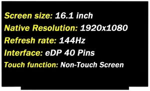 for HP Omen 16-D0013DX 16-D0023DX 16-wf0013dx Non-Touch Screen Replacement for HP Omen 16-D0013DX 16-D0023DX 16-wf0013dx Non-Touch Screen Replacement