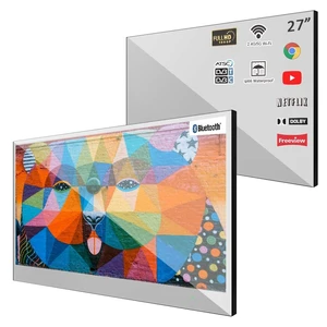 Soulaca 27 inches Smart Bathroom Mirror LED TV for Bathroom Android Shower Television Waterproof ATSC Vanishing Mirror for Bathtub Soulaca 27 inches Smart Bathroom Mirror LED TV for Bathroom Android Shower Television Waterproof ATSC Vanishing Mirror for Bathtub