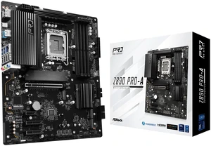ASRock Z890 Pro-A Motherboard Intel Core Ultra LGA1851 RL-ILM DDR5 8666 MHz 256 GB ATX Motherboard PCIe 5.0 ASRock Z890 Pro-A Motherboard Intel Core Ultra LGA1851 RL-ILM DDR5 8666 MHz 256 GB ATX Motherboard PCIe 5.0