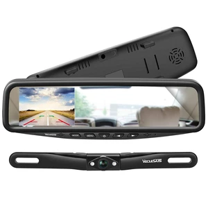 VECLESUS VT1 1080P Wired Car Backup Camera Kit, Easy to Install for Continuous or Reversing Viewing, 4.3" in-Mirror Clip-on Monitor with HD Backup Camera for Cars, Pickups, SUVs, Vans, Sedans, Trucks VECLESUS VT1 1080P Wired Car Backup Camera Kit, Easy to Install for Continuous or Reversing Viewing, 4.3" in-Mirror Clip-on Monitor with HD Backup Camera for Cars, Pickups, SUVs, Vans, Sedans, Trucks