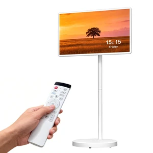 VLH 32 1080P Smart Portable TV, Touch Screen Rolling TV, Built-in 38400mAh Battery, Android 15, 8+128GB Tablet TV on Wheels with Remote and Camera, 360 Rotation, Entertainment 10H VLH 32 1080P Smart Portable TV, Touch Screen Rolling TV, Built-in 38400mAh Battery, Android 15, 8+128GB Tablet TV on Wheels with Remote and Camera, 360 Rotation, Entertainment 10H