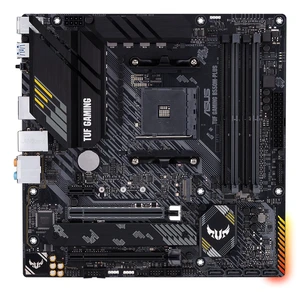 ASUS TUF Gaming B550M-PLUS, AMD B550 (Ryzen AM4) Micro ATX Motherboard (PCIe 4.0, Dual M.2, 10 DrMOS, DDR4 4400, 6, 2.5 Gb Ethernet, HDMI, DP, USB 3.2 Gen 2 Type-A and C, Aura Sync) ASUS TUF Gaming B550M-PLUS, AMD B550 (Ryzen AM4) Micro ATX Motherboard (PCIe 4.0, Dual M.2, 10 DrMOS, DDR4 4400, 6, 2.5 Gb Ethernet, HDMI, DP, USB 3.2 Gen 2 Type-A and C, Aura Sync)