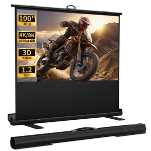 WASJOYE 100'' Manual Pull Up Floor Rising Projector Screen, 16:9 4K HD WASJOYE 100'' Manual Pull Up Floor Rising Projector Screen, 16:9 4K HD