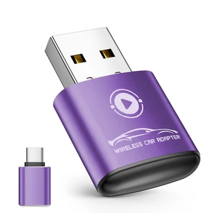 vnilrgle Wireless CarPlay Adapter for Apple iPhone 2026 Upgraded(Purple) vnilrgle Wireless CarPlay Adapter for Apple iPhone 2026 Upgraded(Purple)