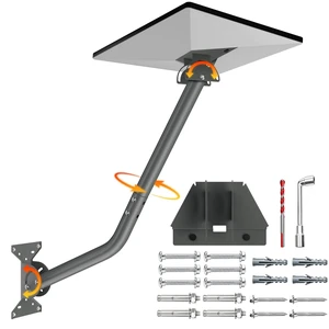 Starlink Mini Wall Mount, Adjustable Bracket with Extension Tube, Rustproof & Weatherproof for Concrete & Wood Walls, Easy Installation Starlink Mini Wall Mount, Adjustable Bracket with Extension Tube, Rustproof & Weatherproof for Concrete & Wood Walls, Easy Installation