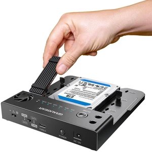 GRAUGEAR M.2 NVMe & SATA 3.5"/2.5" SSD HDD Hard Drive Docking Station, USB-C 10Gbps NVMe Reader, SATA to NVMe M.2 Cloner, NVMe SSD Enclosure Clone Station, Dual Bay Offline Clone GRAUGEAR M.2 NVMe & SATA 3.5"/2.5" SSD HDD Hard Drive Docking Station, USB-C 10Gbps NVMe Reader, SATA to NVMe M.2 Cloner, NVMe SSD Enclosure Clone Station, Dual Bay Offline Clone