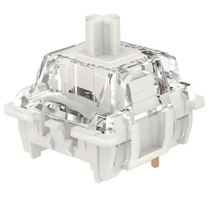 GATERON G White Pro V3.0 Pre-lubed 5pin Linear Switch for SMD RGB MX Mechanical Gaming Keyboard Switches (70 Pcs-5pin, White) GATERON G White Pro V3.0 Pre-lubed 5pin Linear Switch for SMD RGB MX Mechanical Gaming Keyboard Switches (70 Pcs-5pin, White)