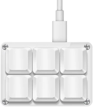 Mini 6-Key Programmable Keyboard with Hotswappable Mechanical Switches Mini 6-Key Programmable Keyboard with Hotswappable Mechanical Switches