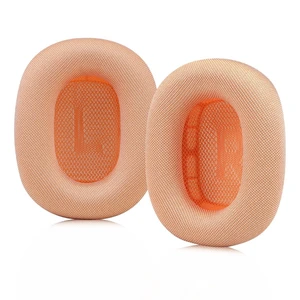 Upgraded Ear Cushions Replacement for 2024 New Apple Airpods Max Over-Ear Headphones, Earpads with Durable Mesh Fabric and Magnet for Airpods Max (Orange) Upgraded Ear Cushions Replacement for 2024 New Apple Airpods Max Over-Ear Headphones, Earpads with Durable Mesh Fabric and Magnet for Airpods Max (Orange)