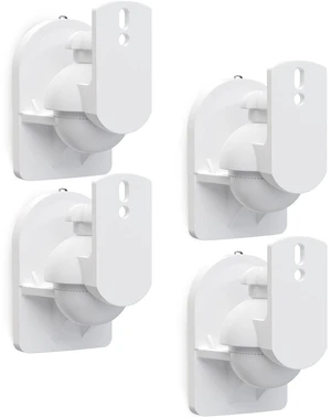 WALI Speaker Wall Mounts, Bookshelf Speaker Wall Mount Brackets, Surround Sound Speakers Mounts, Hold up to 7.7 lbs, (SWM402-W), 4 Pack, White WALI Speaker Wall Mounts, Bookshelf Speaker Wall Mount Brackets, Surround Sound Speakers Mounts, Hold up to 7.7 lbs, (SWM402-W), 4 Pack, White