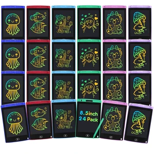 24 Pack LCD Writing Tablet for Kids 8.5 inch LCD Writing Board Erasable Colorful Doodle Board Drawing Tablet Educational Learning Toys Birthday Gifts for Kids Age 3 4 5 6 7 8 9(Rounded Corner) 24 Pack LCD Writing Tablet for Kids 8.5 inch LCD Writing Board Erasable Colorful Doodle Board Drawing Tablet Educational Learning Toys Birthday Gifts for Kids Age 3 4 5 6 7 8 9(Rounded Corner)