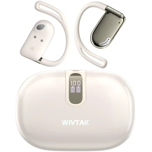 WIVTAK Wireless Earbuds, Open-Ear Sports Bluetooth Headphones, Acoustic Chamber Audio, ANC Call Noise Reduction, Smart Digital Display, Physical Buttons, IPX5 Water Resistant, for Cycling Worko WIVTAK Wireless Earbuds, Open-Ear Sports Bluetooth Headphones, Acoustic Chamber Audio, ANC Call Noise Reduction, Smart Digital Display, Physical Buttons, IPX5 Water Resistant, for Cycling Worko