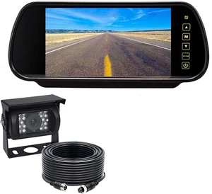 7 Inch TFT Car 1080P Rear View Monitor Screen for Parking Backup Camera, Backup Camera Monitor for Car SUV Van Truck with Two Video Input, Power 12V/24 (Vwith Camera and 10m Cable) 7 Inch TFT Car 1080P Rear View Monitor Screen for Parking Backup Camera, Backup Camera Monitor for Car SUV Van Truck with Two Video Input, Power 12V/24 (Vwith Camera and 10m Cable)