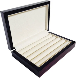 4 Less Co Cufflink Storage Box Case Display Wood Ring Organizer - Ebony 4091EB 4 Less Co Cufflink Storage Box Case Display Wood Ring Organizer - Ebony 4091EB
