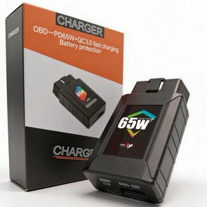 65W OBD2 to USB-C/USB-A Car Adapter with Low Voltage Protection - Dual Port 12V/24V Constant Power Supply for Dash Cam, Phone Charging - Anti Battery Drain OBDII Diagnostic Port Charger 65W OBD2 to USB-C/USB-A Car Adapter with Low Voltage Protection - Dual Port 12V/24V Constant Power Supply for Dash Cam, Phone Charging - Anti Battery Drain OBDII Diagnostic Port Charger