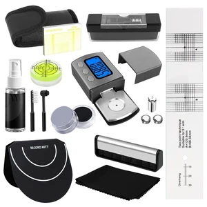 12-in-1 Vinyl Record Cleaning Kit,Turntable Cartridge Alignment Kit with Digital Scale,Azimuth Ruler,Alignment Protractor,Spirit Level,Velvet Brush,Stylus Brush,Record Mitts,Cleaning Cloth 12-in-1 Vinyl Record Cleaning Kit,Turntable Cartridge Alignment Kit with Digital Scale,Azimuth Ruler,Alignment Protractor,Spirit Level,Velvet Brush,Stylus Brush,Record Mitts,Cleaning Cloth