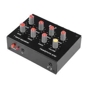 7 Band Car Audio Pre-Amp Graphic Equalizer, Dual Channel Digital Sound Equalizer 12db High Bass Adjustment With 3.5mm Interface, Eq Output Input, 60-400hz, 1-15khz, Dc5v12v for Recording, Streaming 7 Band Car Audio Pre-Amp Graphic Equalizer, Dual Channel Digital Sound Equalizer 12db High Bass Adjustment With 3.5mm Interface, Eq Output Input, 60-400hz, 1-15khz, Dc5v12v for Recording, Streaming