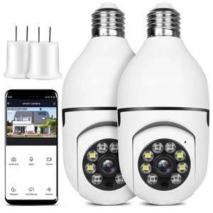 OFYOO Light Bulb Security Camera Wireless Outdoor Indoor 2.4G WiFi Security Cameras for Home Security 360 PTZ Camera Motion Detection and Alarm Two-Way Audio Based E27 Light Bulb Socket OFYOO Light Bulb Security Camera Wireless Outdoor Indoor 2.4G WiFi Security Cameras for Home Security 360 PTZ Camera Motion Detection and Alarm Two-Way Audio Based E27 Light Bulb Socket