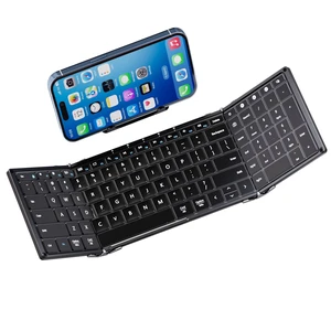 MICOGIMI Full-Size Foldable Bluetooth Keyboard with Numeric Keypad, Portable Keyboard Designed for Medium to Large Hands, Multi-Device Sync, Folding Keyboard for iPad Tablet Smartphone Laptop - Black MICOGIMI Full-Size Foldable Bluetooth Keyboard with Numeric Keypad, Portable Keyboard Designed for Medium to Large Hands, Multi-Device Sync, Folding Keyboard for iPad Tablet Smartphone Laptop - Black