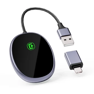 Emanjor Wireless CarPlay Adapter for Apple iPhone, Converts Wired to Wireless Mini USB Car Play Adapter, Compatible with iPhone iOS 10+, Only for Cars with Built-in Carplay Emanjor Wireless CarPlay Adapter for Apple iPhone, Converts Wired to Wireless Mini USB Car Play Adapter, Compatible with iPhone iOS 10+, Only for Cars with Built-in Carplay