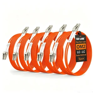 SK-LINK OM2 LC-LC UPC Fiber Optic Patch Cord 3m/10ft 5-Pack Multimode SK-LINK OM2 LC-LC UPC Fiber Optic Patch Cord 3m/10ft 5-Pack Multimode
