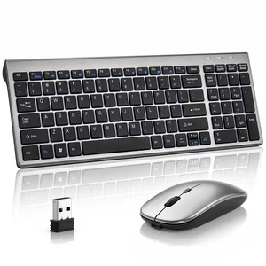 Wireless Keyboard and Mouse Combo, Ultra Slim Switch Scissor, Silent Design Wireless Keyboard and Mouse Combo, Ultra Slim Switch Scissor, Silent Design