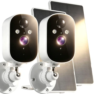 XVIM 2K Solar Camera 2-Pack Wireless Outdoor, PIR Detection & 2-Way Audio XVIM 2K Solar Camera 2-Pack Wireless Outdoor, PIR Detection & 2-Way Audio