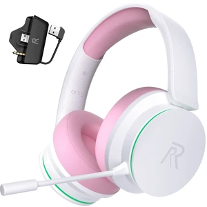 RYR Wireless Gaming Headset for Xbox Series X^^S, Sega Gear Game, PinkWhite RYR Wireless Gaming Headset for Xbox Series X^^S, Sega Gear Game, PinkWhite