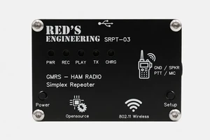 SRPT-03 GMRS Repeater for Baofeng Compatible Handhelds - WiFi Setup, 1000mAh Battery, USB-C, OTA Firmware Updates, Range Extender 32 inch Radio Cable SRPT-03 GMRS Repeater for Baofeng Compatible Handhelds - WiFi Setup, 1000mAh Battery, USB-C, OTA Firmware Updates, Range Extender 32 inch Radio Cable