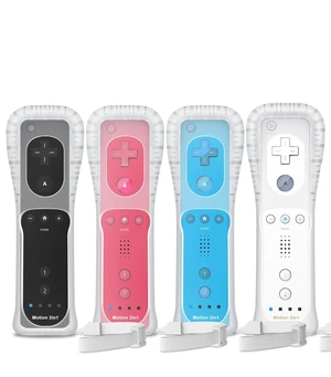 GUOC Motion Plus Wii Remote Controller 4 Pack with Silicone Case GUOC Motion Plus Wii Remote Controller 4 Pack with Silicone Case