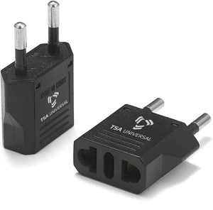 United States to Europe Type-C (Europlug) Compact Travel Power Adapter to Connect North American Electrical Plugs to European Style Round Holed Outlets (White, 200-Pack) United States to Europe Type-C (Europlug) Compact Travel Power Adapter to Connect North American Electrical Plugs to European Style Round Holed Outlets (White, 200-Pack)