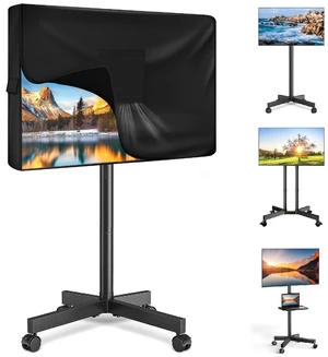 QYILUARE Mobile TV Stand Cover for 52-55 Inch TVs,Waterproof TV Cover for Outdoor/Indoor Rolling TV Stand(52" L32" H7" W) QYILUARE Mobile TV Stand Cover for 52-55 Inch TVs,Waterproof TV Cover for Outdoor/Indoor Rolling TV Stand(52" L32" H7" W)