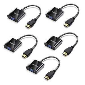 PrismSync HDMI to VGA Adapter 5-Pack for Laptop to Projector 1080p PrismSync HDMI to VGA Adapter 5-Pack for Laptop to Projector 1080p