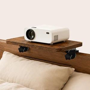 Projector Stand for Bed, No Drill Wood Clamp Tray with Adjustable Mount Projector Stand for Bed, No Drill Wood Clamp Tray with Adjustable Mount