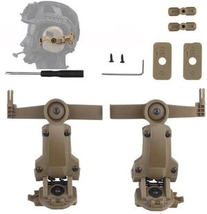 Zamudam Tactical Headset Rail Adapter for Earmor M32 M31, Helmet ARC Mount Compatible with Ops-Core FAST,Team Wendy EXFIL,ACH Helmet(Tan) Zamudam Tactical Headset Rail Adapter for Earmor M32 M31, Helmet ARC Mount Compatible with Ops-Core FAST,Team Wendy EXFIL,ACH Helmet(Tan)