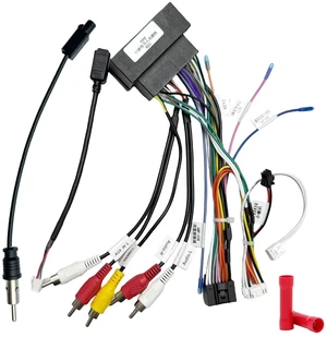 Aftermarket Radio Wiring Adapter Compatible with Chrysler 2015-2018/Dodge 2014-2019/Jeep 2018-2019, 16Pin Android Car Stereo Harness with SWC Reverse, Fits for Ram Wrangler Grand Cherokee Challenger Aftermarket Radio Wiring Adapter Compatible with Chrysler 2015-2018/Dodge 2014-2019/Jeep 2018-2019, 16Pin Android Car Stereo Harness with SWC Reverse, Fits for Ram Wrangler Grand Cherokee Challenger