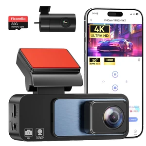 4K Dash Cam Front and Rear 3.2in HD Wireless Mounted Camera for Cars,Built-in 5GWiFi&G-Sensor,Super Night Vision,HDR, Loop Recording App Control 24 Hours Parking Monitor Included 32GB Card 4K Dash Cam Front and Rear 3.2in HD Wireless Mounted Camera for Cars,Built-in 5GWiFi&G-Sensor,Super Night Vision,HDR, Loop Recording App Control 24 Hours Parking Monitor Included 32GB Card