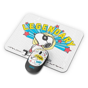 SOAR Peanuts Snoopy Mouse and Mouse Pad Combo, Snoopy and Woodstock Hug - Red SOAR Peanuts Snoopy Mouse and Mouse Pad Combo, Snoopy and Woodstock Hug - Red