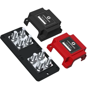 Ambuker 400A Busbar 12V-48V DC Heavy Duty Copper Power Distribution Block 8XM10 (3/8") Terminal Studs Positive Negative Independent Module with Cover Battery Bus Bar for Car RV Truck Boat (Red&Black) Ambuker 400A Busbar 12V-48V DC Heavy Duty Copper Power Distribution Block 8XM10 (3/8") Terminal Studs Positive Negative Independent Module with Cover Battery Bus Bar for Car RV Truck Boat (Red&Black)