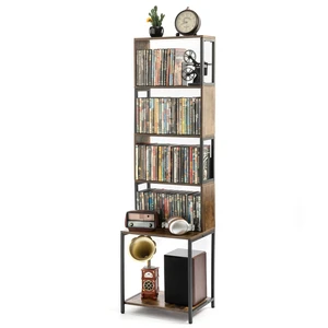 Aquzee DVD Shelf, 6-Tier CD Storage Rack, Video Game Disc Rack Tower Aquzee DVD Shelf, 6-Tier CD Storage Rack, Video Game Disc Rack Tower