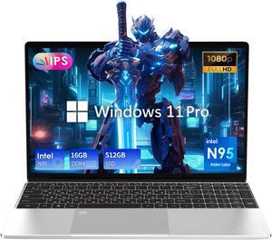 Laptop Computer 16GB DDR4 512GB SSD, Intel Quad-Core N95 Processor Windows 11 Laptop, 15.6 inch Laptop 
support 1080P, With backlit keyboard, HD camera, fingerprint unlock, WiFi, BT5.0, 38Wh Battery