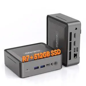 MINIHYPER Mini PC, AMD Ryzen 7 5825U, 8GB RAM, 512GB SSD, Triple 4K, WiFi 6, Windows 11 Pro MINIHYPER Mini PC, AMD Ryzen 7 5825U, 8GB RAM, 512GB SSD, Triple 4K, WiFi 6, Windows 11 Pro