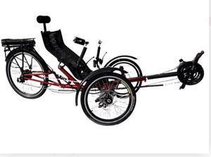 ERT-36 FOLDING ELECTRIC RECUMBENT TRICYCLE TRIKE,3 THREE WHEEL ELECTRIC BIKE