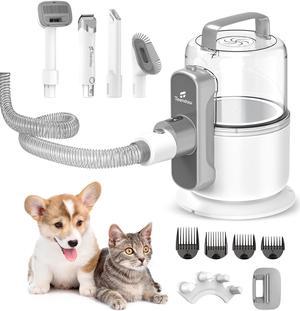 Teendow Pet Grooming Kit & Vacuum Suction 99% Pet Hair, 6 in 1 Dog Grooming Vacuum Kit, 2.1L Capacity Dust Cup for Pet Hair, (Low Noise) Pet Shedding Grooming Tools for Dogs & Cats at Home