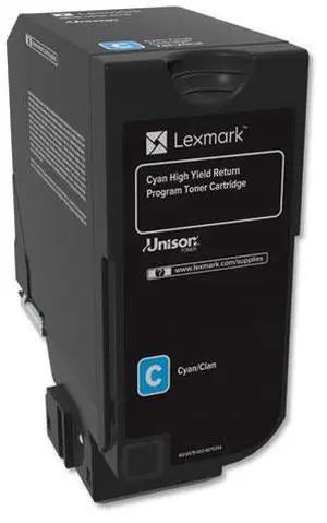 74C1Hc0 (Cs725) Return Program High-Yield Toner Cyan