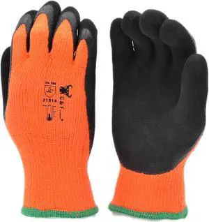 G & F Winter Gloves Micro-foam Double Coating, Heavy Duty, 1 Pack Large
